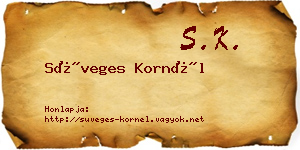 Süveges Kornél névjegykártya
